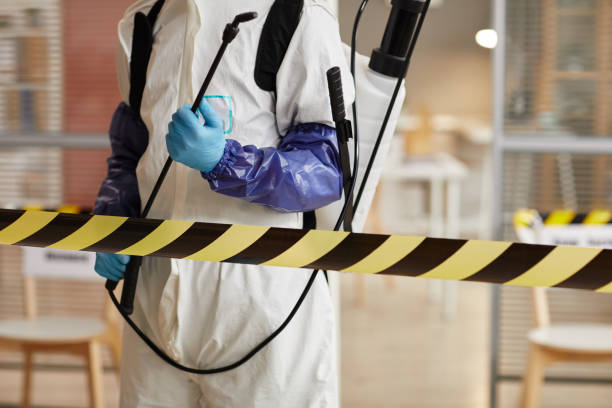 Professional Biohazard Cleanup technician working in Albion, NY
